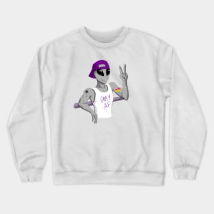 Panromantic Ace Alien Crewneck Sweatshirt